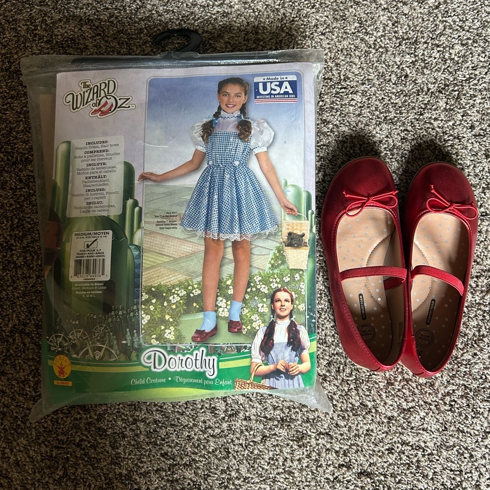 Dorothy Costume with Red Shoes